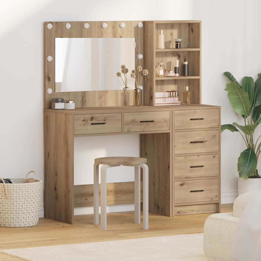 Dressing Table 78.5 X 41 X 135 Cm Engineered Wood